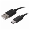 Кабель USB 2.0-Type-C, 1 м, SONNEN, медь, для передачи данных и зарядки, черный, 513117 - фото 2676077