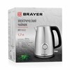 Чайник с термометром BRAYER BR1022, 1,8 л, 2200 Вт, закрытый нагревательный элемент, сталь - фото 2676088