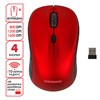 Мышь беспроводная SONNEN V-111, USB, 800/1200/1600 dpi, 4 кнопки, оптическая, красная, 513520 - фото 2676122