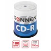 Диски CD-R SONNEN, 700 Mb, 52x, Cake Box (упаковка на шпиле) КОМПЛЕКТ 100 шт., 513533 - фото 2676194