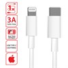 Кабель USB Type-C-Lightning с поддержкой быстрой зарядки для iPhone, белый, 1 м, SONNEN, медный, 513612 - фото 2676345
