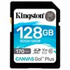 Карта памяти SDXC 128GB KINGSTON Canvas Go Plus, UHS-I U3, 170 Мб/с (class 10), SDG3/128GB - фото 2676416