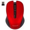 Мышь беспроводная с бесшумным кликом SONNEN V18, USB, 800/1200/1600 dpi, 4 кнопки, красная, 513516 - фото 2676467