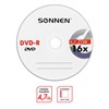Диск DVD-R SONNEN, 4,7 Gb, 16x, Slim Case (1 штука), 512575 - фото 2676618