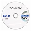 Диски CD-R SONNEN 700 Mb 52x Bulk (термоусадка без шпиля), КОМПЛЕКТ 50 шт., 512571 - фото 2676634