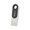 Флеш-диск 16 GB NETAC U278, USB 2.0, металлический корпус, серебристый/черный, NT03U278N-016G-20PN - фото 2676664