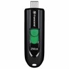 Флеш-диск 256GB TRANSCEND JetFlash 790C, разъем USB Type-С, черный/зеленый, TS256GJF790C - фото 2676800