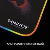 Коврик для мыши с подсветкой SONNEN "LIGHTING", резина+ткань, 350х270х4 мм, чёрный, 513316 - фото 2677280