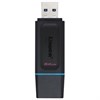 Флеш-диск 64GB KINGSTON DataTraveler Exodia, разъем USB 3.2, черный/бирюзовый, DTX/64GB - фото 2677333