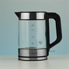 Чайник SCARLETT SC-EK27G101, 1,8 л, 2200 Вт, закрытый нагревательный элемент, стекло, черный - фото 2677404