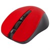 Мышь беспроводная с бесшумным кликом SONNEN V18, USB, 800/1200/1600 dpi, 4 кнопки, красная, 513516 - фото 2677447