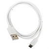 Кабель белый USB 2.0-micro USB, 1 м, SONNEN, медь, для передачи данных и зарядки, 513557 - фото 2677509