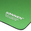 Коврик для мыши SONNEN "GREEN", резина + ткань, 220х180х3 мм, 513305 - фото 2677965