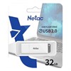 Флеш-диск 32GB NETAC U185, USB 2.0, белый, NT03U185N-032G-20WH - фото 2678316