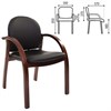 Кресло для приемных и переговорных CH-659, экокожа, черное матовое, 6066646 - фото 2678474
