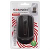 Мышь беспроводная SONNEN M-3032, USB, 1200 dpi, 2 кнопки + 1 колесо-кнопка, оптическая, черная, 512640 - фото 2678499