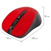 Мышь беспроводная с бесшумным кликом SONNEN V18, USB, 800/1200/1600 dpi, 4 кнопки, красная, 513516 - фото 2678691