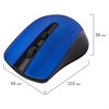 Мышь беспроводная SONNEN V99, USB, 1000/1200/1600 dpi, 4 кнопки, оптическая, синяя, 513530 - фото 2679002