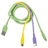 Кабель для зарядки 3 в 1 USB 2.0-Micro USB/Type-C/Lightning, 1 м, SONNEN, медь, 513562 - фото 2679209