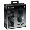 Мышь проводная игровая DEFENDER Shepard GM-620L, USB, 6 кнопок + 1 колесо-кнопка, оптическая, чёрная, 52620 - фото 2679250
