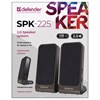 Колонки компьютерные DEFENDER SPK-225, 2.0, 4 Вт, пластик, черные, 65220 - фото 2679279