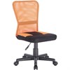 Кресло компактное BRABIX "Smart MG-313", без подлокотников, комбинированное, черное/оранжевое, 531844 - фото 2679572