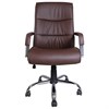 Кресло офисное BRABIX "Space EX-508", экокожа, хром, коричневое, 531164 - фото 2679737