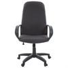 Кресло офисное СН 279, высокая спинка, с подлокотниками, черное-серое, 1138104 - фото 2679767