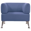 Кресло мягкое "Норд", "V-700", 820х720х730 мм, c подлокотниками, экокожа, голубое - фото 2680127