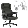 Кресло офисное BRABIX PREMIUM "Favorite EX-577", пружинный блок, рециклированная кожа, серое, 531935 - фото 2680128