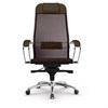 Кресло офисное МЕТТА "SAMURAI" S-1.04, сверхпрочная ткань-сетка, темно-коричневое - фото 2680220