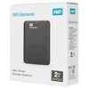 Внешний жесткий диск WD Elements Portable 2TB, 2.5", USB 3.0, черный, WDBU6Y0020BBK-WESN - фото 2680318