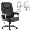 Кресло офисное BRABIX PREMIUM "Solid HD-005", НАГРУЗКА до 180 кг, рециклированная кожа, черное, 531941 - фото 2680320