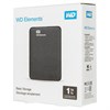 Внешний жесткий диск WD Elements Portable 1TB, 2.5", USB 3.0, черный, WDBUZG0010BBK-WESN - фото 2680352