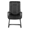 Кресло для приемных и переговорных "Атлант", кожа, черное - фото 2680416