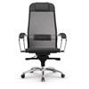 Кресло офисное МЕТТА "SAMURAI" S-1.04, сверхпрочная ткань-сетка, серое - фото 2680428