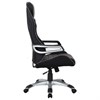Кресло компьютерное BRABIX "Techno GM-002", ткань, черное/серое, вставки белые, 531815 - фото 2680485