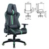Кресло компьютерное BRABIX "GT Carbon GM-120", две подушки, экокожа, черное/зеленое, 531929 - фото 2680550