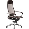 Кресло офисное МЕТТА "SAMURAI" S-1.04, сверхпрочная ткань-сетка, темно-коричневое - фото 2680571