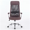 Кресло офисное BRABIX "Flight EX-540", хром, ткань, сетка, коричневое, 531849 - фото 2680681