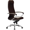 Кресло офисное МЕТТА "SAMURAI" KL-1.04, экокожа, темно-коричневое - фото 2680729