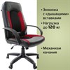 Кресло офисное BRABIX "Strike EX-525", экокожа черная, ткань черная/бордовая, TW, 531379 - фото 2680739