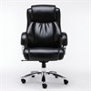 Кресло офисное BRABIX PREMIUM "Status HD-003", нагрузка до 250 кг, рециклированная кожа, хром, черное, 531821 - фото 2680800