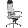 Кресло офисное МЕТТА "SAMURAI" S-1.04, сверхпрочная ткань-сетка, серое - фото 2680945