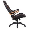 Кресло компьютерное BRABIX "Techno Pro GM-003", ткань, черное/серое, вставки оранжевые, 531813 - фото 2681050