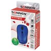 Мышь беспроводная SONNEN V-111, USB, 800/1200/1600 dpi, 4 кнопки, оптическая, синяя, 513519 - фото 2681068