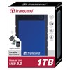Внешний жесткий диск TRANSCEND StoreJet 1TB, 2.5", USB 3.0, синий, TS1TSJ25H3B - фото 2681098