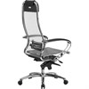 Кресло офисное МЕТТА "SAMURAI" S-1.04, сверхпрочная ткань-сетка, серое - фото 2681244