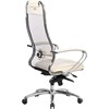 Кресло офисное МЕТТА "SAMURAI" SL-1.04, сверхпрочная ткань-сетка/экокожа, бежевое - фото 2681264