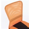 Кресло компактное BRABIX "Smart MG-313", без подлокотников, комбинированное, черное/оранжевое, 531844 - фото 2681306